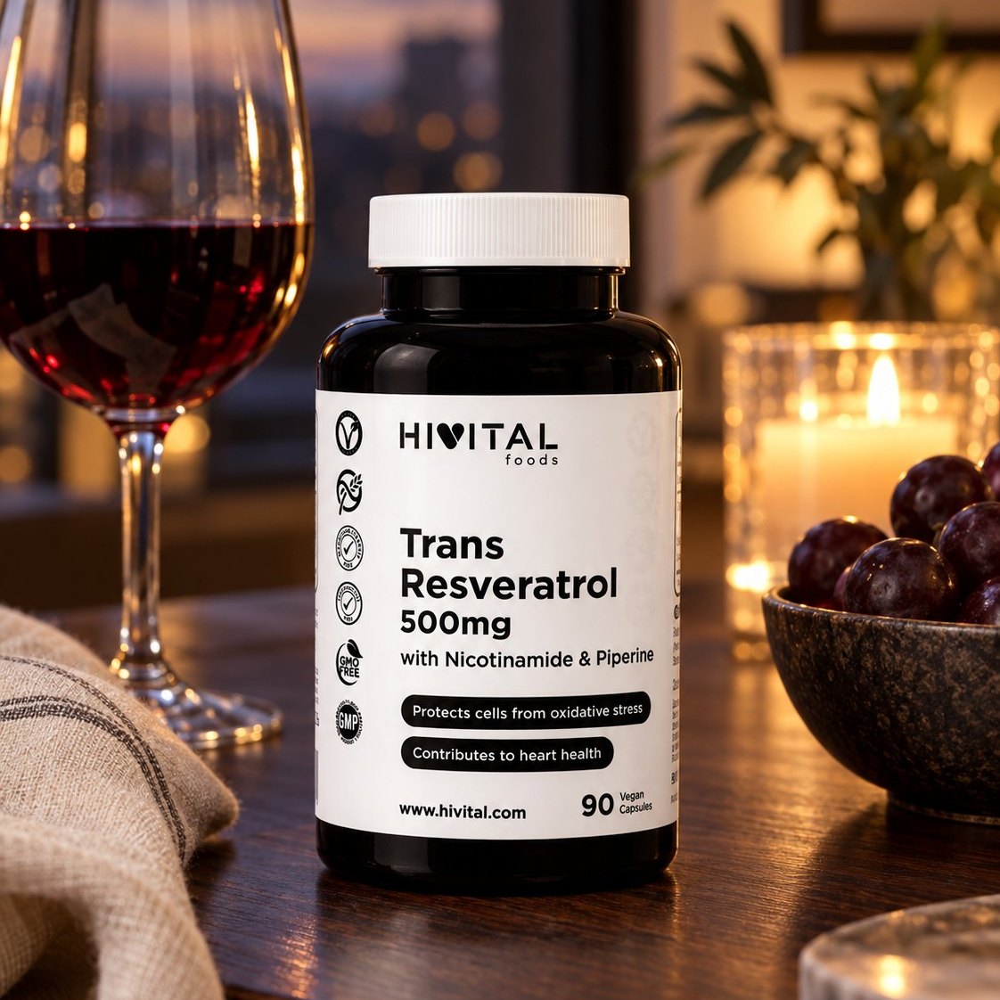 Ресвератрол 500 mg с NAD и Пиперин от HiVital в ежедневието
