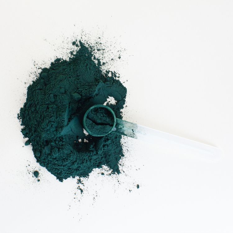 Free Green Powder on White Table Stock Photo